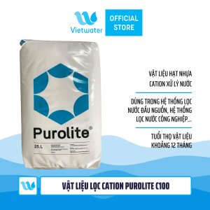 Cation Purolite là một loại vật liệu lọc nước được ứng dụng nhiều trong hệ thống lọc nước đầu nguồn xử lý nước cấp và nước sinh hoạt cho hộ gia đình, lọc nước tinh khiết…Vật liệu cation (hạt nhựa trao đổi ion dạng cation) có vai trò đặc biệt quan trọng trong hệ thống xử lý nước cứng.Các hạt cation sẽ được trao đổi với
